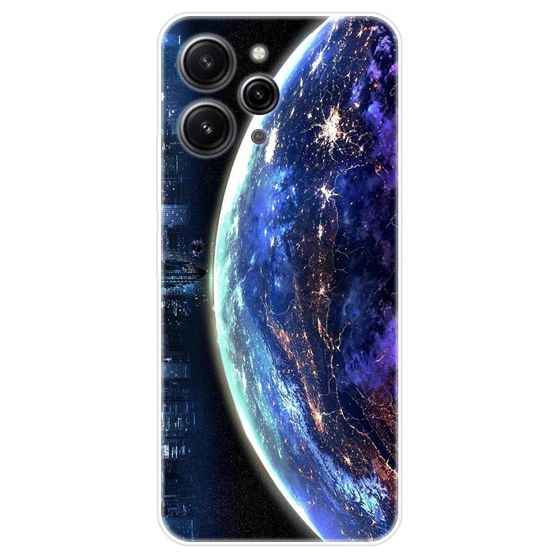 Para xiaomi redmi 12 redmi12 4g caso macio silicone capa traseira dos desenhos animados caso de telefone criatividade