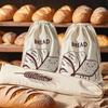 Sac de Pâine din In Sac Reutilizabil Baghetă Bumbac Șnur Sac de Depozitare Pâine Coaptă Acasă Proaspătă Eco-Friendly Păstrare Pentru Baghetă
