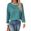 Yiyi Retro Women's Color Block Striped Pullover Hoodie for Spring/Autumn 2025