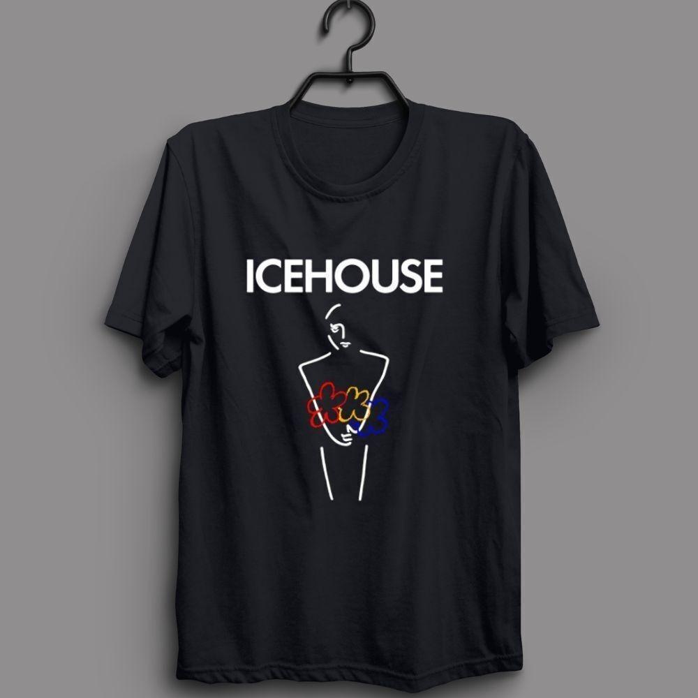 Vtg Icehouse Rock Band Gift Cotton Black Full Size Unisex Tee Shirt TR545 Unisex T-Shirt XXXXL