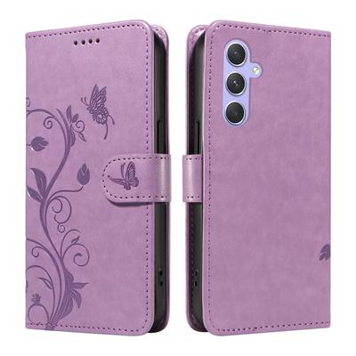 Luxury Butterfly Flower Vine Flip Leather Wallet Case For Samsung Galaxy A06 A16 A26 A36 A56 A05 A05S A15 A25 A35 A55 5G A07 A17