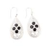 Black Onyx  Gemstone 925 Sterling Silver Handmade Earrings 2.25" Gift For Wife CE-17-13