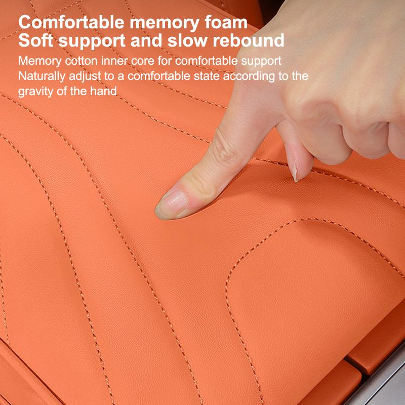 Car Center Console Armrest Cushion Thicken Arm Rest Box Pad Side Extension Cushion With Tissue Box