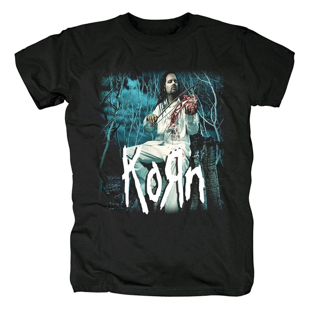 KORN Cohen Band Metal Rock Heavy Metal Punk Europäische und Amerikanische Musik Baumwolle Herren und Damen Rundhals Lockeres T-Shirt
