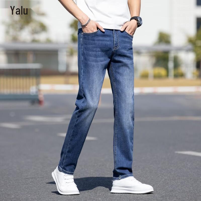 Мужские прямые джинсы Yalu зауженного кроя 34