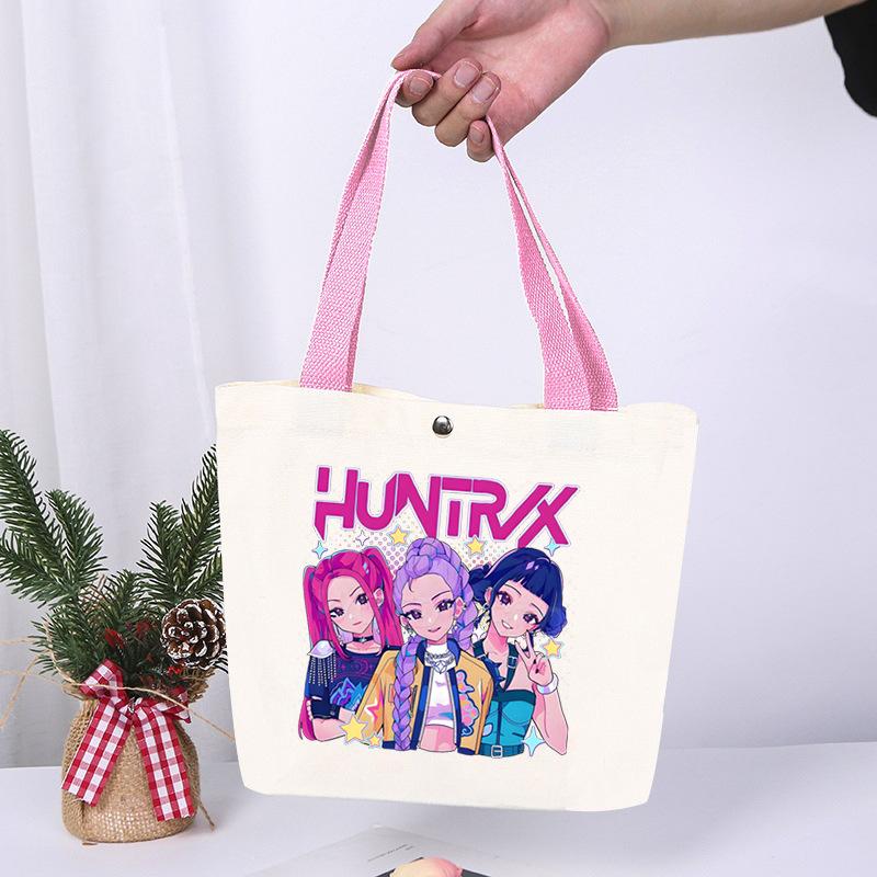 Animation Cartoon Printing Fashion High Value Lightweight Casual Shoulder Bag Going Out Portable Canvas Bag