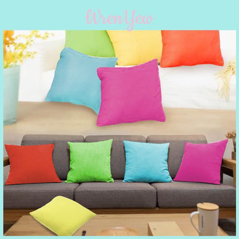 Spandex Solid Color Cushion Cover For Sofa Bed Office Chair Modern Minimalist Decor