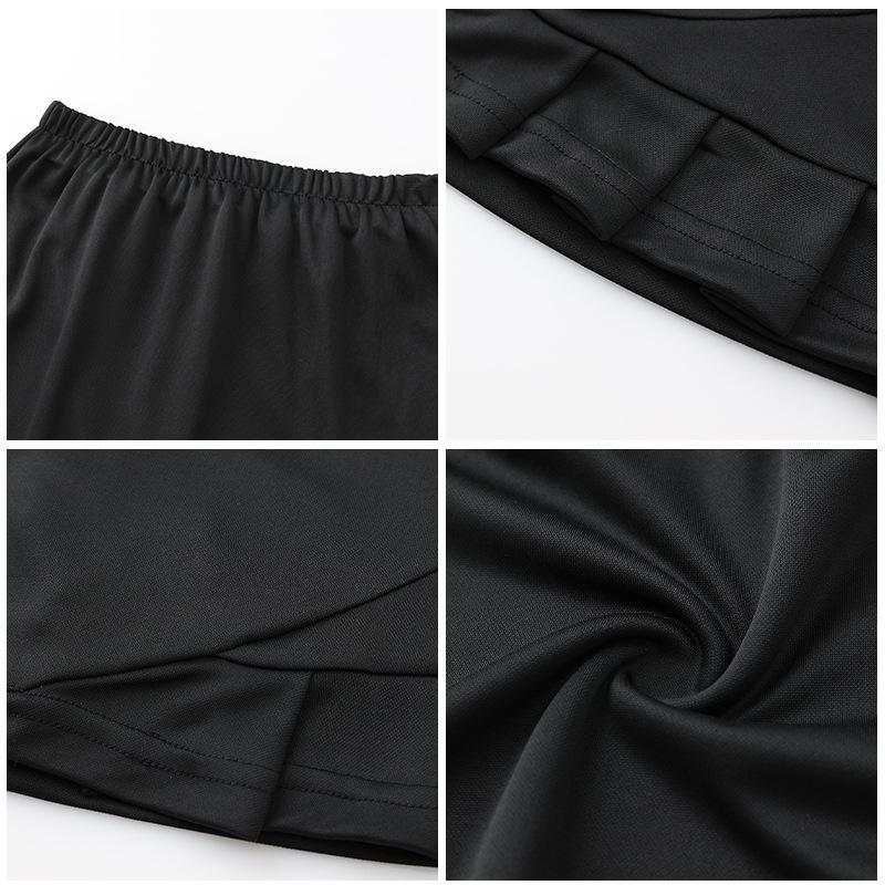 Anti-light sports short skirt pants women's summer high waist pleated skirt fitness badminton tennis skirt safety shorts