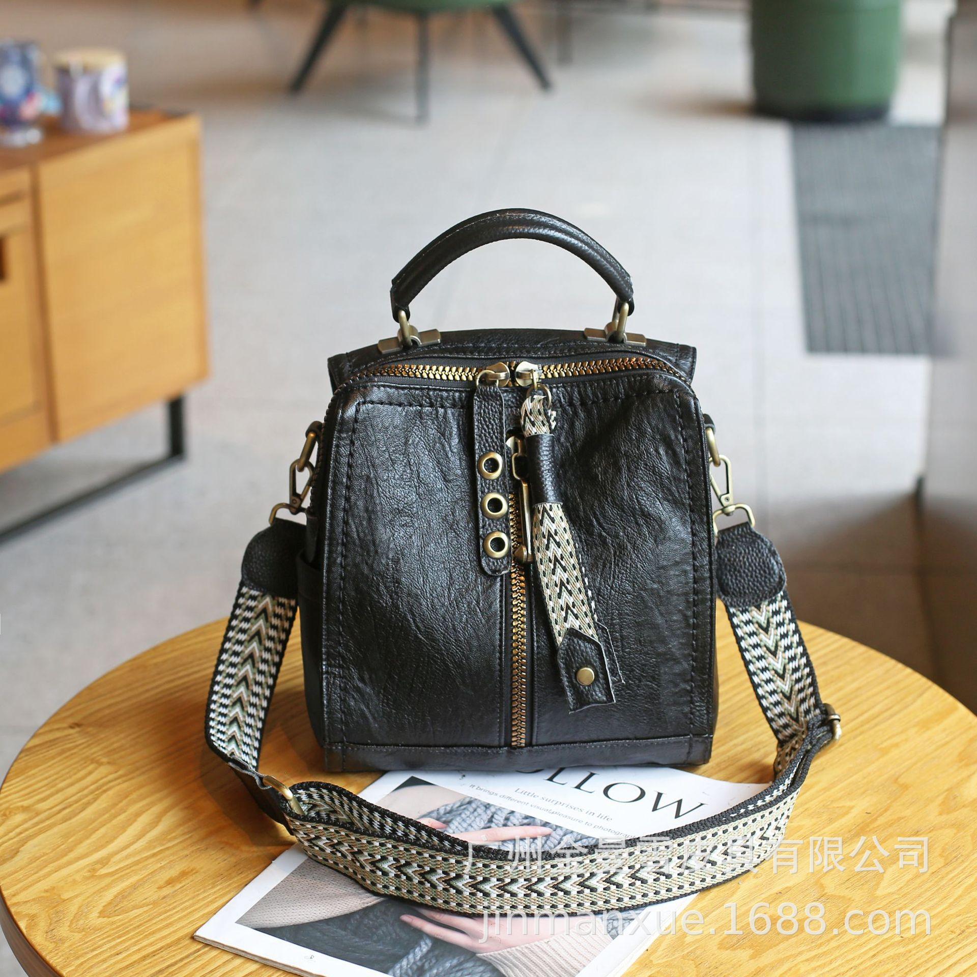 Mukali s new simple multi-functional backpack women s campus schoolbag multi-purpose student backpack women s bag чёрный