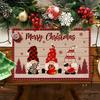 Linen Christmas Gnome Placemats Faceless Doll Kitchen Table Decor Christmas Decorations for Home 2026 Navidad New Year Table Mat