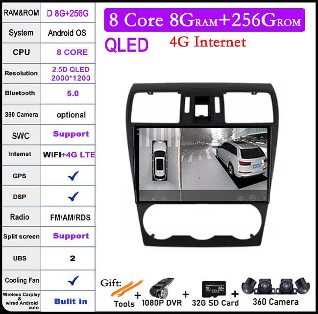 9 Inch For Subaru Forester 4 SJ XV WRX 2012-2015 DSP Android 14 Car Radio Multimedia Video Player Navigation Stereo GPS Monitor