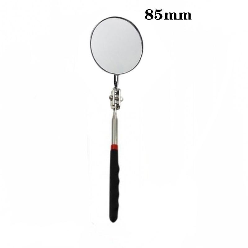 50mm Portable Car Telescopic Detection Lens Inspection Mirror Angle Observation Round Reflector Mirror 360Repair Inspection Tool