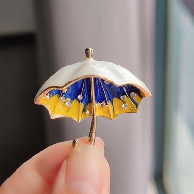 Broszka osobowości Star Umbrella Ubrania Akcesoria Talia Igła Igła anty-światło Broszka garniturowa Broszka Niszowa Broszka Stopowa Pin