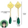 Anime Pharmacy Girl's Whispering Cat Cos Earrings Necklace Cat Same Style No Need For Ear Piercing Ear Clip Necklace Set Jewelry