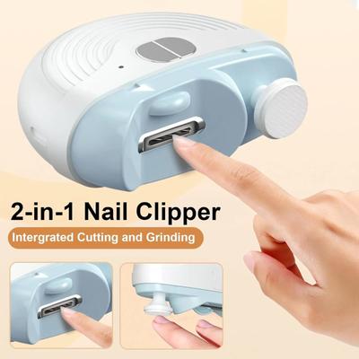 Electric Nail Clippers For Adults Seniors, 3 Speeds Strong Power Automatic Nails Clipper With Polisher, Rechargeable Nail Clippers