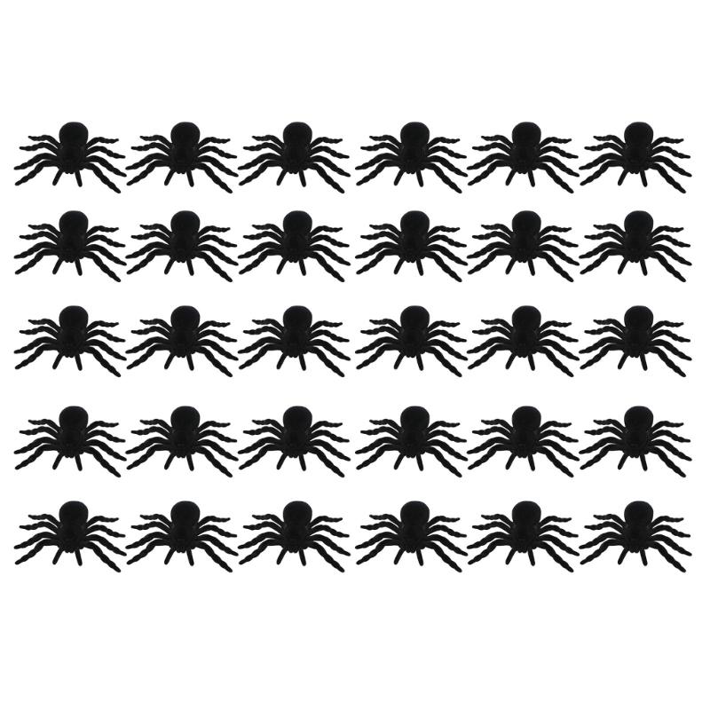 

Fashoin Soft Sturdy Plastic Spiders Portable Accessory for Halloweens Gags Lifelikes Designs Easy to Use Decoration