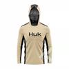 HUK Mens Quick Dry Fishing Hoodie With Face Cover UPF Lightweight Wear