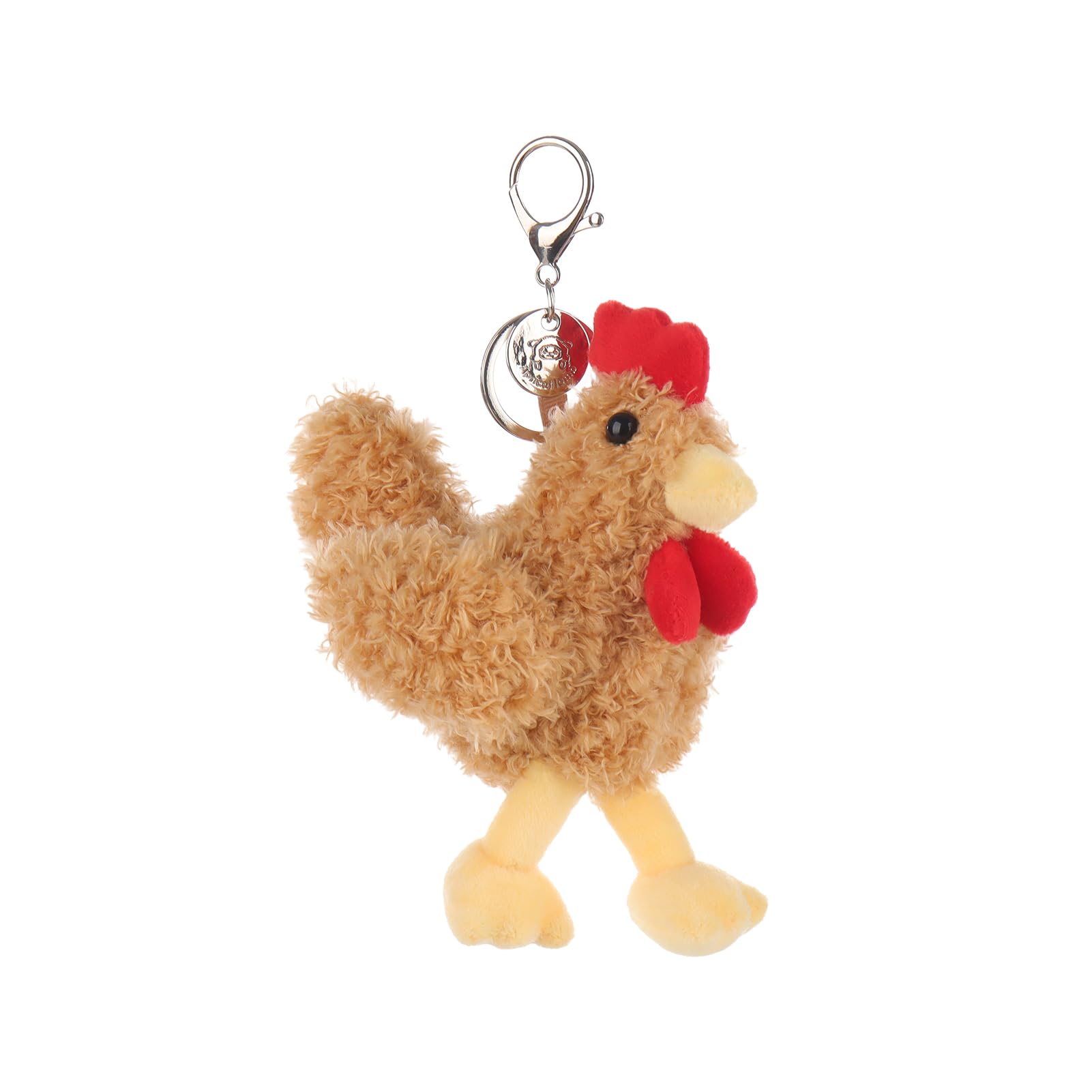 

Apricot Lamb Cute Soft Chicken Keychain Plush Perfect for Boys and Fits Backpacks and 10cm Toy, Girls, Kids Purses,