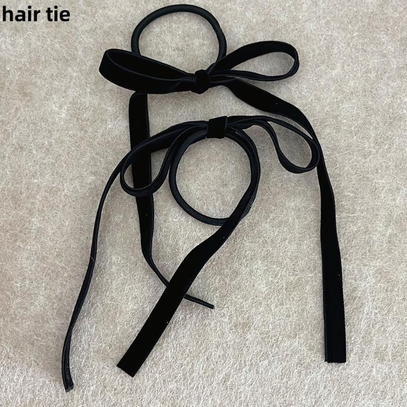 

2 шт. Модные красные черные бархатные банты резинки для волос заколка для волос для женщин девушки новогодние аксессуары для волос бант резинки для волос заколки A1