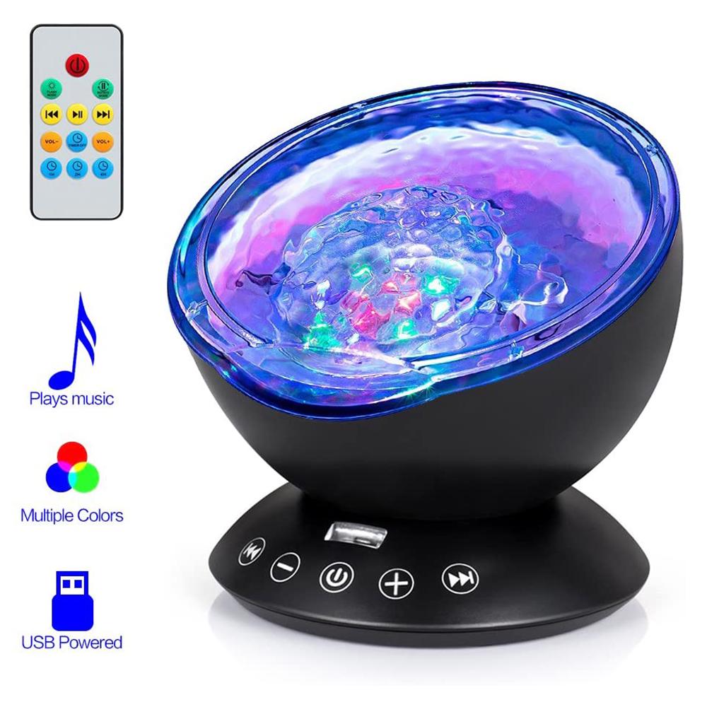 Buy Ocean Wave Projector LED Light With USB Remote Control Music Player