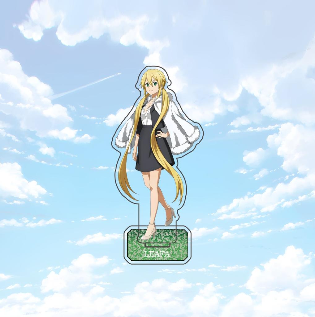 Anime Sword Art Online 15 cm Acrylic Standing Character Model Desktop Decoration Kirito Asuna Leafa Sinon Yuuki Alice Gift