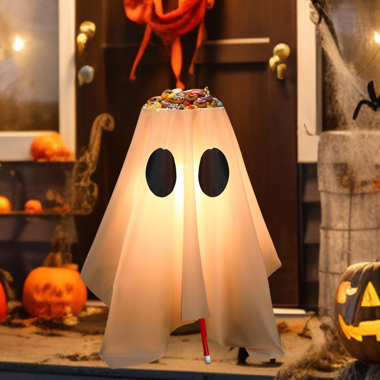 

Светящаяся Хэллоуинская конфетница с LED подсветкой, Украшение, Светящаяся подставка-держатель для вечеринки