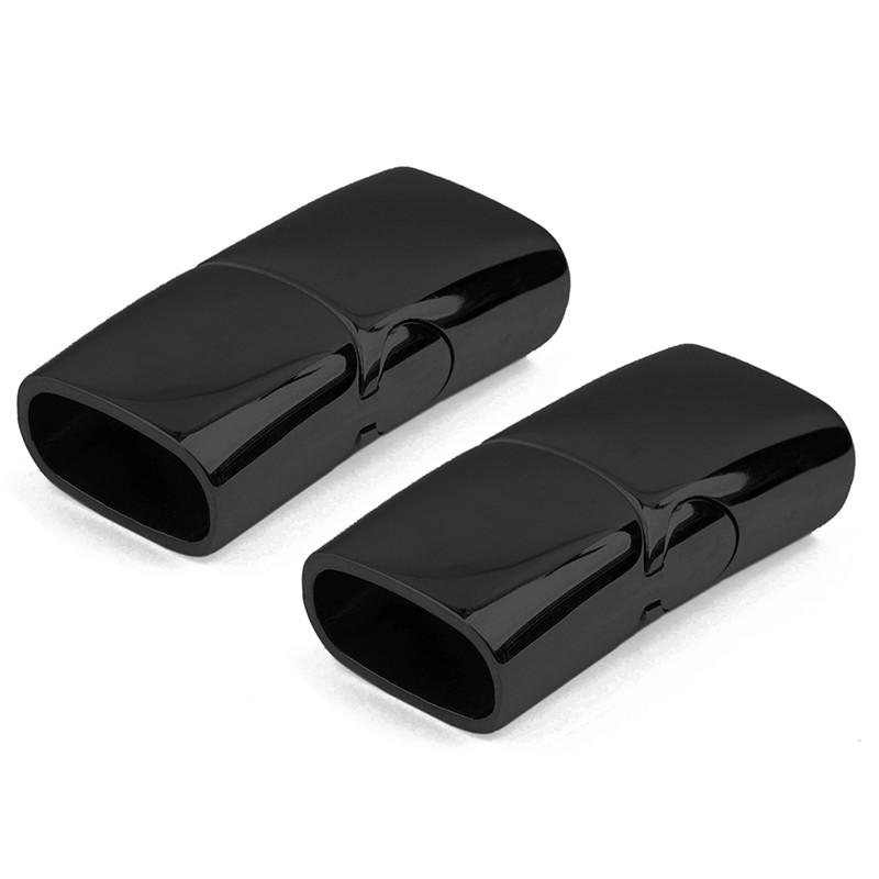1pc Stainless Steel Magnetic Clasps Connector Leather Cord Magnet Lace Buckle Bracelet End Caps Bracelets Findings Jewelry