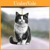 Adorable 2d Acrylic Black Cat Rearview Mirror Pendant For Pet Lovers Car Decor