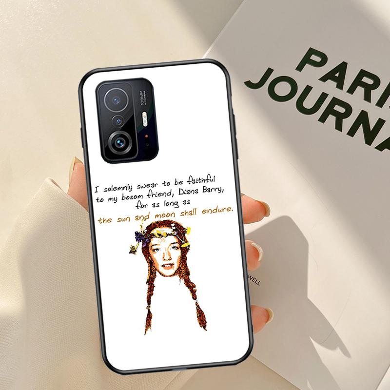 Anne with an E Fundas For POCO F3 X3 GT M3 M4 POCO X3 X4 Pro Case For Xiaomi Mi 11 Lite 12 11T Pro Cover
