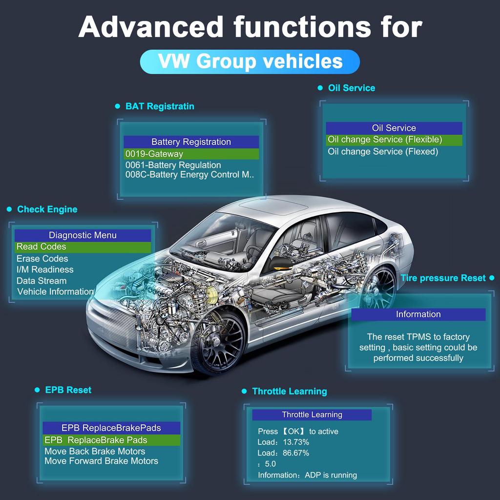 AUTOPHIX 5600 for VW for OBD2 Car Auto Scanner Tool ETC Service Reset EPB TPMS OBD 2 Diagnostic Tool Check Engine Reader Code