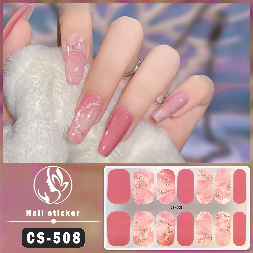 Waterproof Gel Nail Polish Film Stickers with Jumping Color Effects