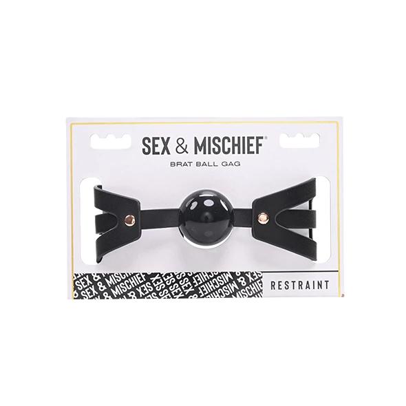 Sportsheets - Sex & Mischief Soft Mouth Gag Black