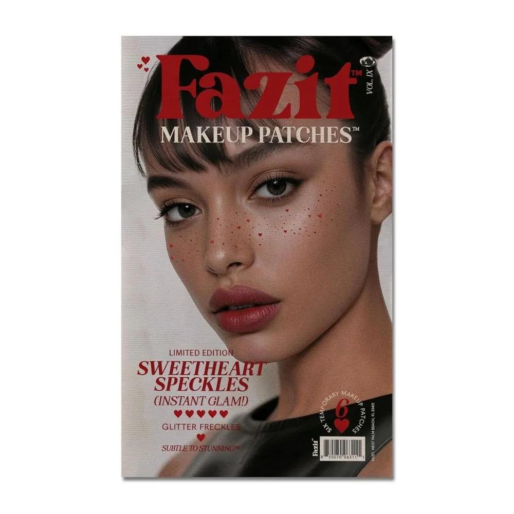 Итог Набор из 6 патчей с блестками для лица Sweetheart Патчи для макияжа Макияж для фестиваля