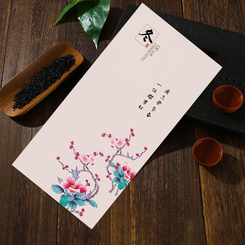 Thickened Absorbent Tea Towel Tea Mat Chinese Style Printed Tea Table Cloth Durable Non Shedding Non Fading Tea Tray Cover