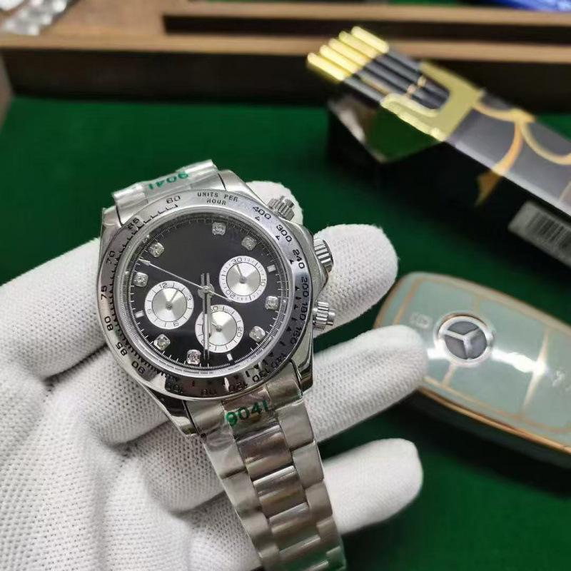 Laojia Daytona Yacht Panda Herren Multifunktions-Chronograph Automatik Uhr