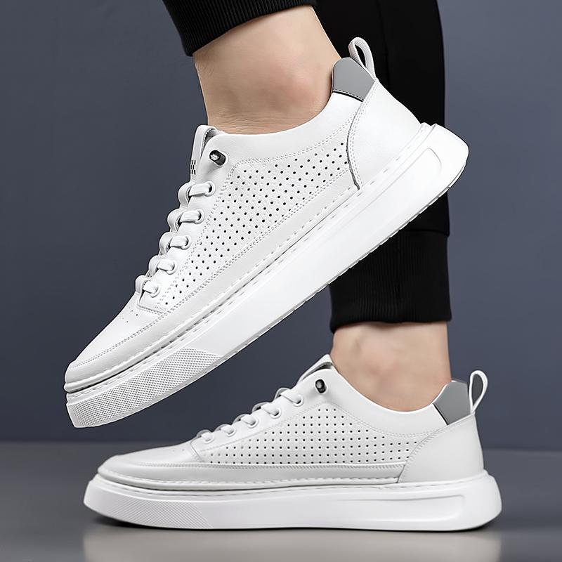 Fashion Hollow Out Skateboard Footwear Anti-Slip Rubber Sole Tenis Masculino Versatile Male Sneakers Stylish Men's Casual Walking Shoes