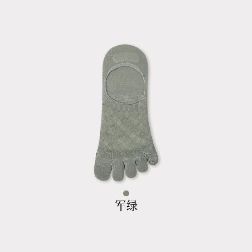 Five Finger Sock Slippers Hollow Out Mesh Breathable Low Cut Socks Men Male Silicone Non-slip Summer Invisible No Show Socks Sox