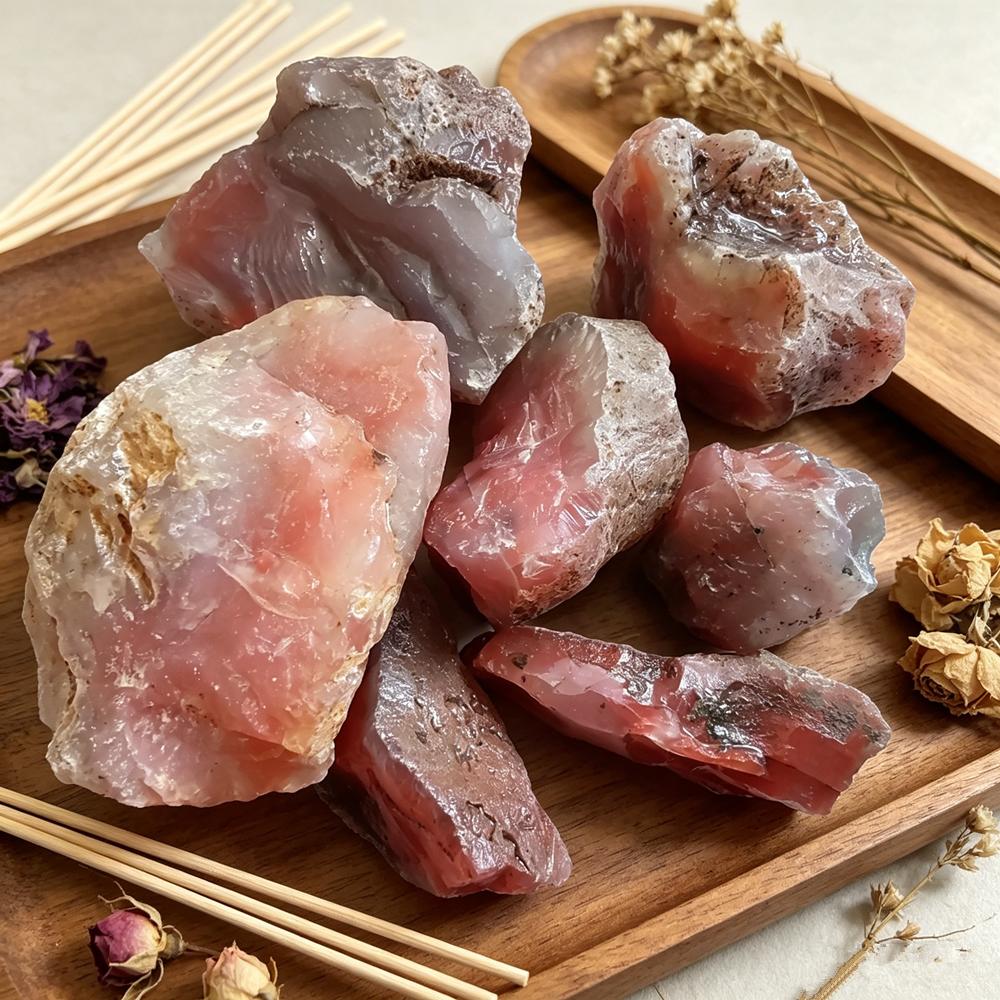 Natural Red Agate Stone for Jewelry Making Healing Crystal Reiki Stone Home Decoration Meditation Stone Gemstone Specimen Collection Stone Gift