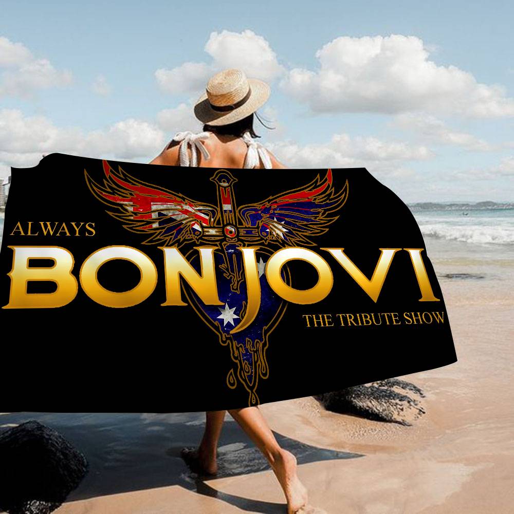 

B-Bon J-Jovi Anime Beach Swimming Towel Soft Absorbent Washcloth Children s Gifts for Kids Travel Camping Gym W30*H60(CM)
