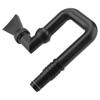 Aquarium U shaped Water Outlet Flexible Free Rotate Nozzle Black for Fish Tank