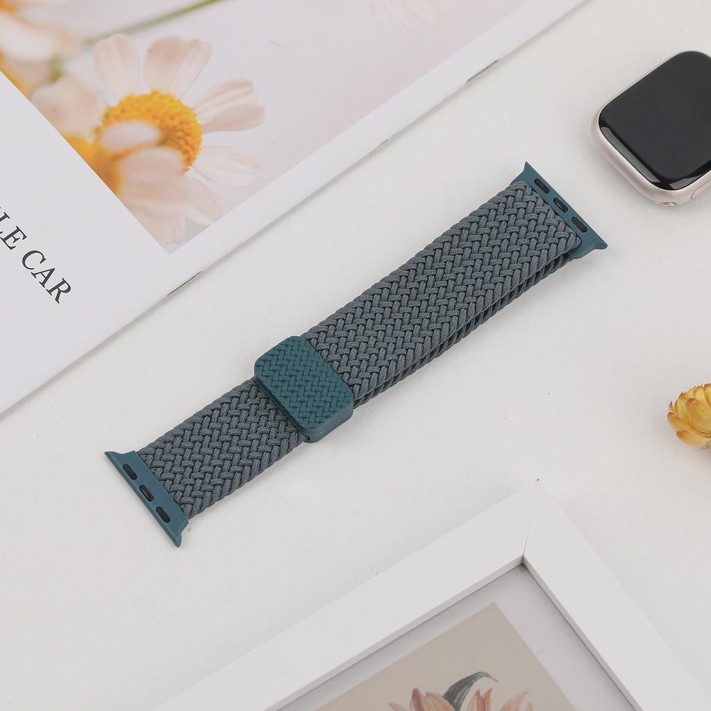 Straps For Apple Watch Band 40mm 44mm 45mm 41mm 42 46mm 49mm Magnetic Braided Bracelet correa iWatch Series 10 se 7 8 9 Ultra 2