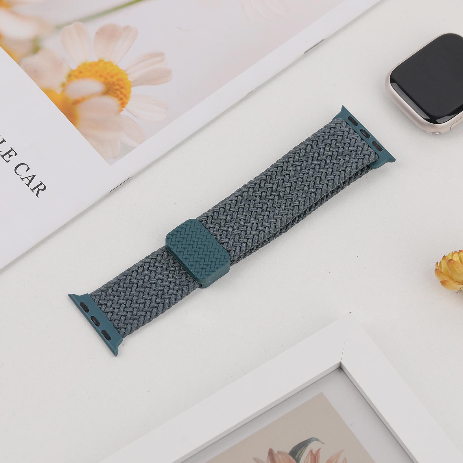 

Ремешки Для Apple Watch Браслет 40мм 44мм 45мм 41мм 42 46мм 49мм Магнитный Плетеный Браслет ремешок iWatch Серия 10 se 7 8 9 Ultra 2 S10-42 41 40 38mm