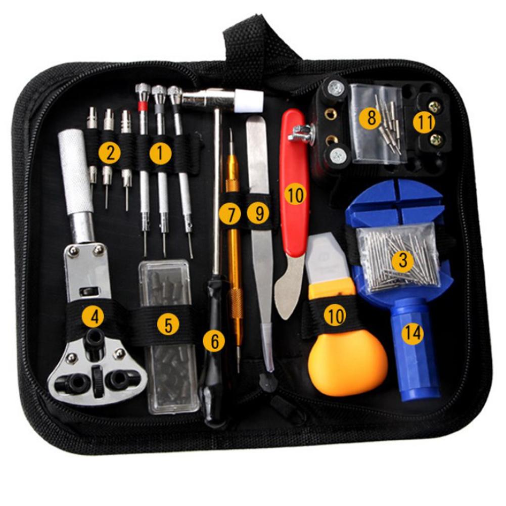 147pcs Watch Repair Kit Watch Link Removal Tool Watch Tool Kit Professional Watch Repair Tools With Carrying Bag