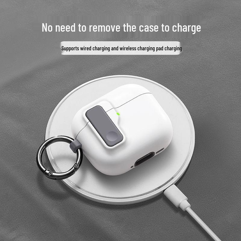 Custodia protettiva per AirPods 4/Pro 2/3 con fibbia