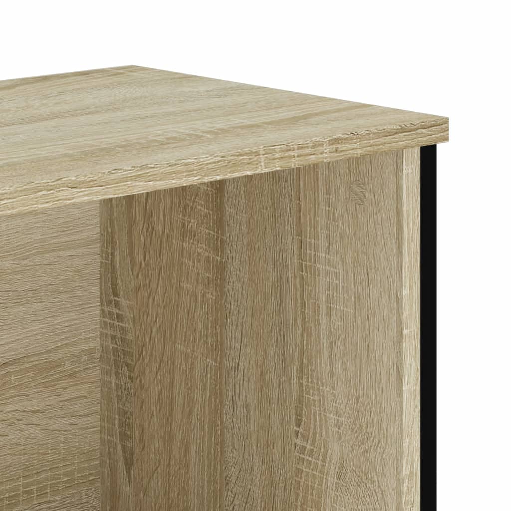 Vidaxl Regał, Dąb Sonoma, 80X31X74,5 Cm, Materiał Drewnopochodny