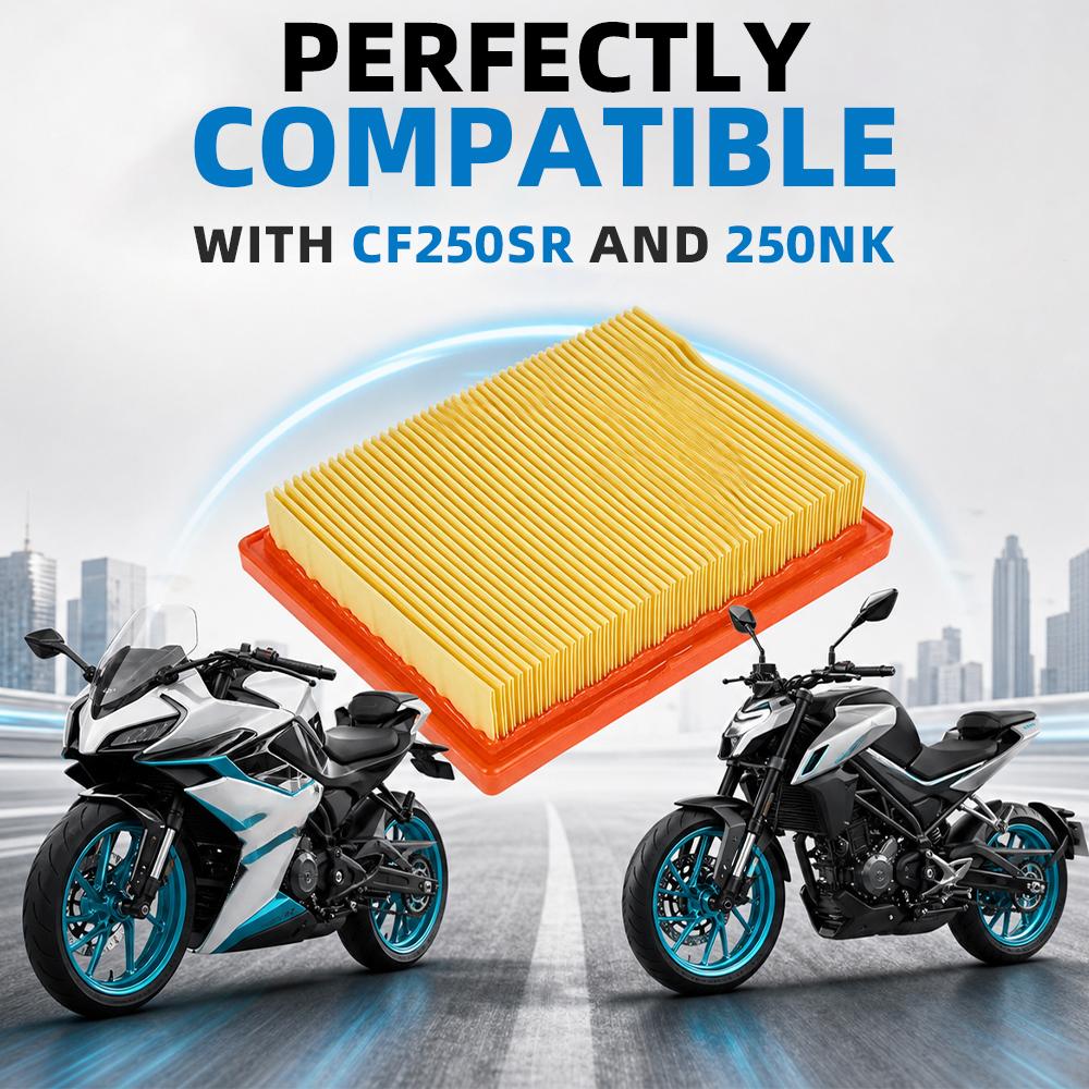 Motorcycle Engine Air Filter Intake Cleaner Accessories For CFMOTO 250NK 250SR Street Bike Naked Bike Roadster Motorcycles Parts Air Filters 7