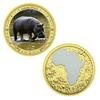 Six Colored Animal Collection Commemorative Coins, Collection Gifts, Commemorative Medals, and Badges, Gift Box Set