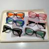 Vintage Cat Eye Glasses Women  New Fashion Multicolor Rim Eyewear Trendy Stylish Design Blue Light Blocking Eyeglasses