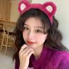 Hair Hoop Non-slip Ultra Soft Cosplay Headdress Plush Bear Ears Plush Headband Hair Accessories