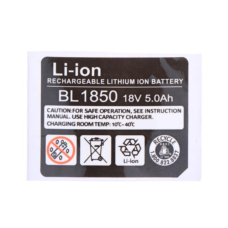 BL1830 Li Battery Sticker For Mak 18V 3Ah To 6Ah Drill Self Adhesive Label For Quick Battery Replacement